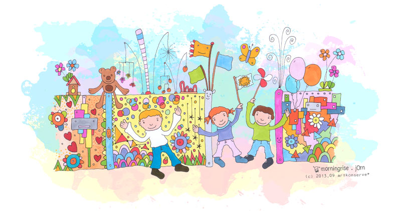 Zaunkinder . Durchblick . das kunterbunte Zaunprojekt auf dem Gr&auml;selberg 