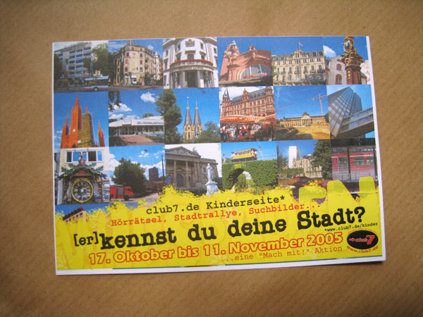 Postkarte Erkennst du deine Stadt 2005 