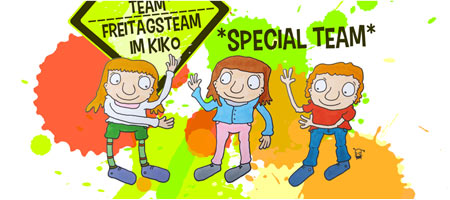 Logo *SPECIAL TEAM* Freitagsteam im KiKo . kreativ handwerken & gestalten + Foto-, Video & Medienaktionen 