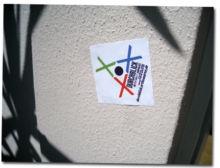 Durchblick ...das kunterbunte Zaunprojekt auf dem Gr&auml;selberg Aufkleber / Sticker