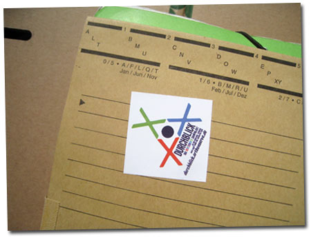 Durchblick ...das kunterbunte Zaunprojekt auf dem Gr&auml;selberg Aufkleber / Sticker