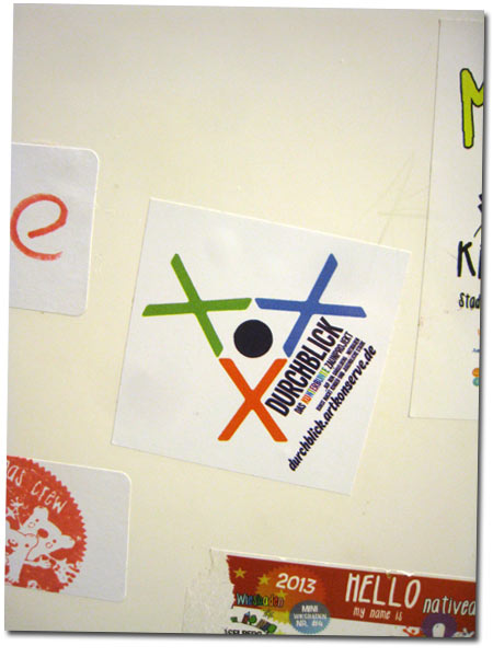 Durchblick ...das kunterbunte Zaunprojekt auf dem Gr&auml;selberg Aufkleber / Sticker