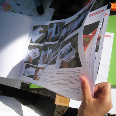 Die Dokumentation vom 2. Projekthalbjahr von Durchblick . das kunterbunte Zaunprojekt auf dem Gr&auml;selberg 2014 