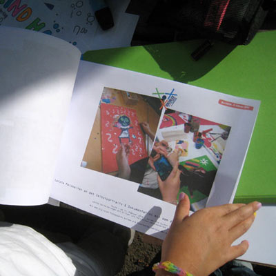 Die Dokumentation vom 2. Projekthalbjahr von Durchblick . das kunterbunte Zaunprojekt auf dem Gr&auml;selberg 2014 