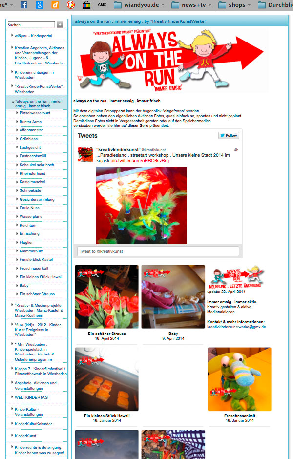 always on the run . immer emsig 