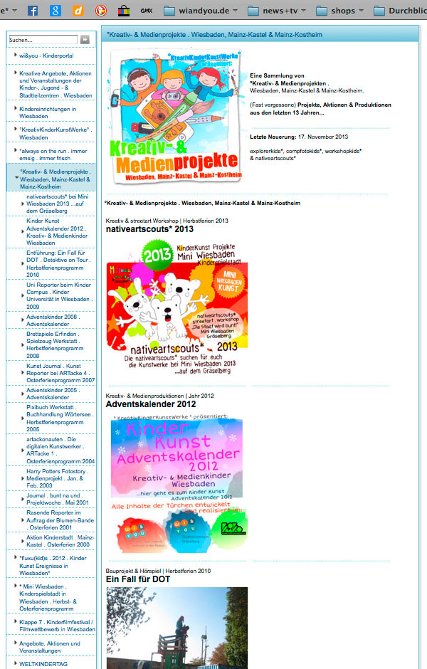 Kreativ- & Medienprojekte . Wiesbaden, Mainz-Kastel & Mainz-Kostheim