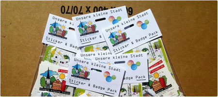 Unsere kleine Stadt . Mainz-Kastel . Sticker & Badge Pack . 2015.04 