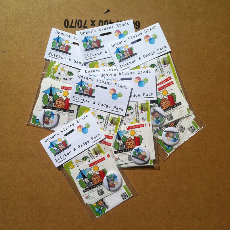 Unsere kleine Stadt . Mainz-Kastel . Sticker & Badge Pack . 2015.04 