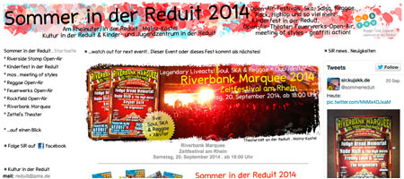 Sommer in der Reduit . Kultur in der Reduit . Am Rheinufer/In der Reduit 