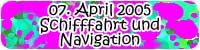 Schifffahrt und Navigarion