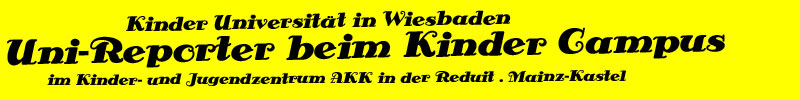 Uni-Reporter beim Kinder Campus