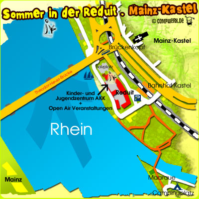 Karte Reduit in Mainz-Kastel