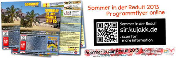 Sommer in der Reduit 2013 . Programmflyer